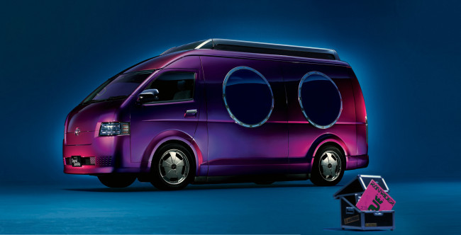 Обои картинки фото автомобили, custom van`s, toyota