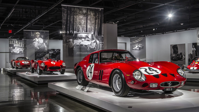 Обои картинки фото автомобили, ferrari, museum