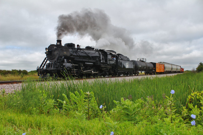 Обои картинки фото техника, паровозы, локомотив, состав