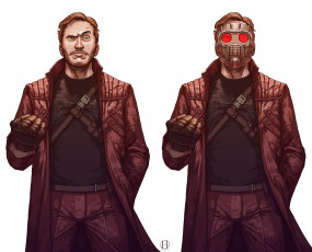 Картинка рисованное комиксы star lord