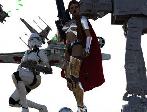 Картинка 3д+графика фантазия+ fantasy фон взгляд девушка