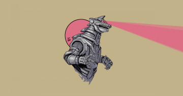 Картинка рисованное минимализм монстр фон годзилла арт art godzilla kaiju creatures by leonardo gonzalez portraits lg mecha