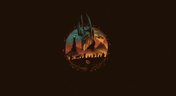 Картинка рисованное минимализм middle earth quest vincenttrinidad саурон by the lord of rings art властелин колец рисунок