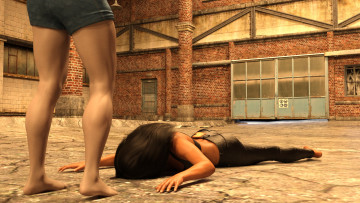 Картинка 3д+графика фантазия+ fantasy борьба фон взгляд девушки