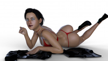 Картинка 3д+графика люди+ people фон взгляд девушка