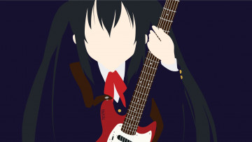 Картинка аниме k-on девушка фон взгляд