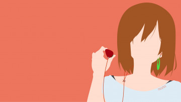 обоя аниме, k-on, фон, взгляд, девушка