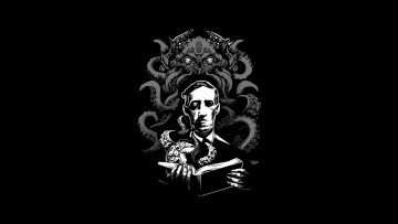 Картинка рисованное минимализм ужас ктулху некрономикон howard phillips lovecraft лавкрафт necronomicon говард филлипс cthulhu