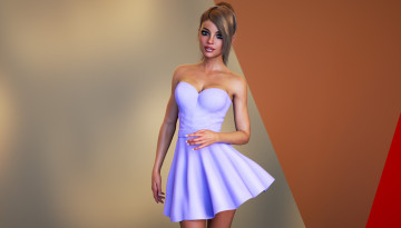 Картинка 3д+графика люди+ people фон взгляд девушка