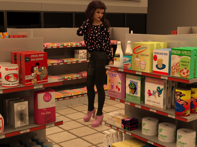 Обои картинки фото 3д графика, люди , people, фон, взгляд, девушка