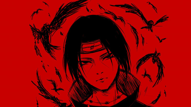 Обои картинки фото аниме, naruto, итачи