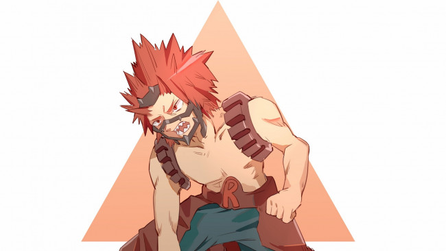 Обои картинки фото аниме, boku no hero academia, парень, моя, геройская, академия