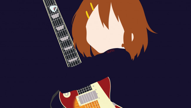 Обои картинки фото аниме, k-on, фон, взгляд, девушка