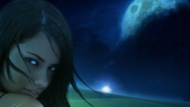 Обои картинки фото разное, компьютерный дизайн, adriana, lima, планета, улыбка, модель, лицо