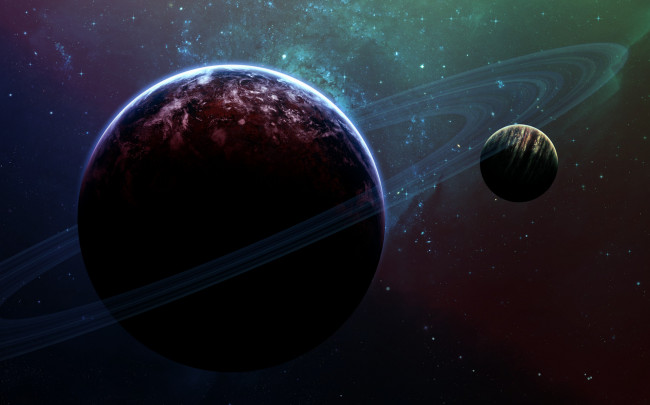 Обои картинки фото космос, арт, планеты, вселенная, галактики, звезды