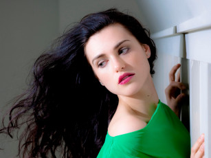 обоя девушки, katie mcgrath, лицо, брюнетка