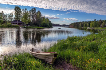 Картинка корабли лодки +шлюпки река лодка лето