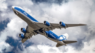 Картинка boeing+747-8hv авиация пассажирские+самолёты авиалайнер