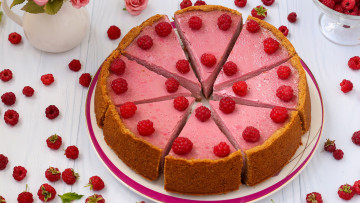 Картинка еда торты чизкейк торт малина