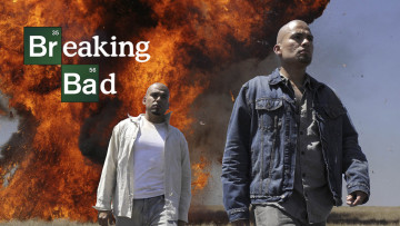 обоя кино фильмы, breaking bad, огонь, взрыв, парни
