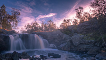 Картинка природа водопады простор