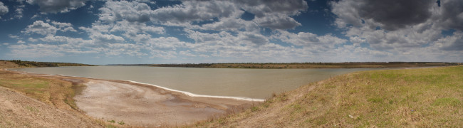 Обои картинки фото природа, реки, озера, лиман, море, вода, берег, панорама, пляж, вид, красота