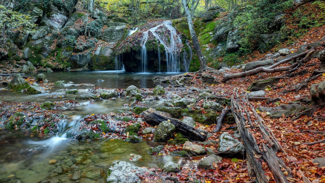 Обои картинки фото природа, водопады, поток, вода, водопад