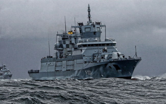 Обои картинки фото fgs baden-wurttemberg , f222, корабли, фрегаты,  корветы, баден-вюртемберг, немецкий, военно-морской, флот, военный, корабль, fgs, baden-wurttemberg, фрегат, германия