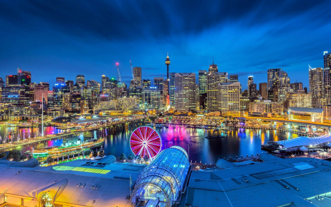 Обои картинки фото города, сидней , австралия, панорама