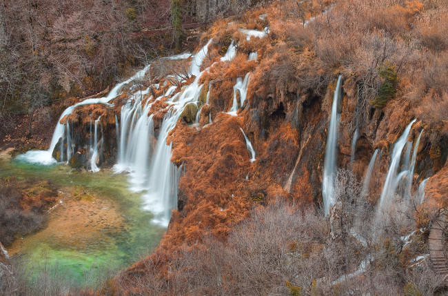 Обои картинки фото природа, водопады, простор