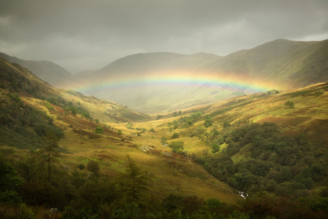 Обои картинки фото природа, радуга, простор