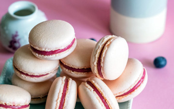 Картинка еда макаруны печенье лакомство