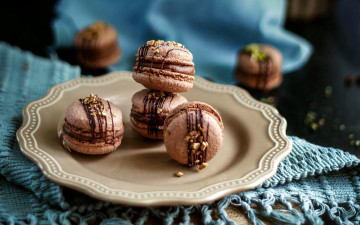 Картинка еда макаруны печенье лакомство