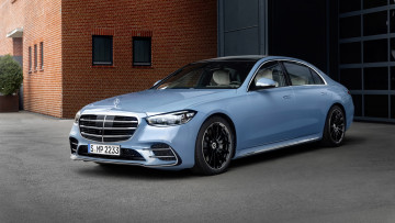 Картинка автомобили mercedes-benz mercedes benz s580 e lang amg line manufaktur 2021 седан премиум класс