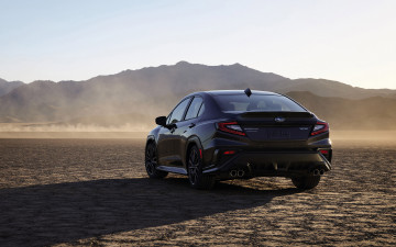 Картинка автомобили subaru седан 2022 wrx 4k вид сзади черный новый cубару японские
