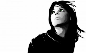 обоя векторная графика, девушки , girls, девушка, глаза