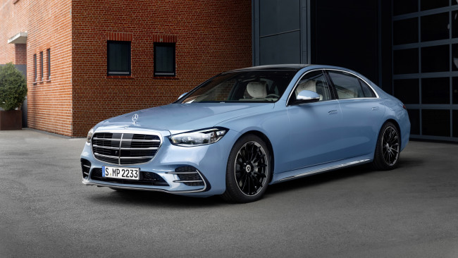 Обои картинки фото автомобили, mercedes-benz, mercedes, benz, s580, e, lang, amg, line, manufaktur, 2021, седан, премиум, класс