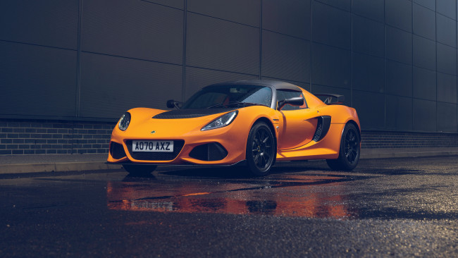 Обои картинки фото lotus exige sport 390 final edition 2021, автомобили, lotus, exige, sport, 390, final, edition, желтый, спортивный