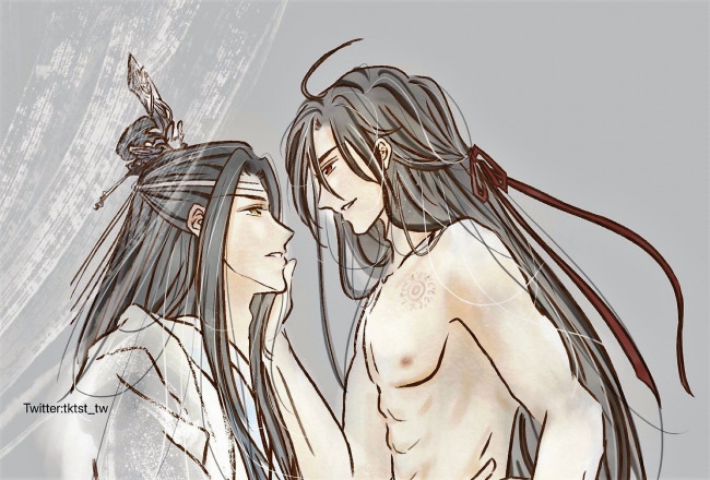 Обои картинки фото аниме, mo dao zu shi, вэй, усянь, лань, ванцзи