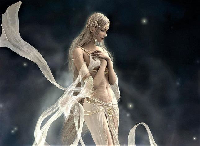 Обои картинки фото видео игры, shaiya,  light and darkness, девушка, наряд, украшения