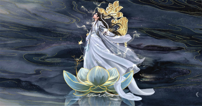 Обои картинки фото рисованное, кино,  мультфильмы, заклинатель, лотос