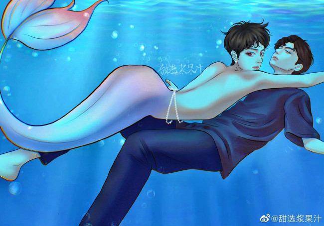 Обои картинки фото фэнтези, русалки, ван, ибо, сяо, чжань, русалка