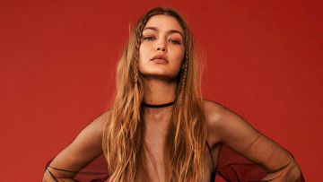 Картинка девушки gigi+hadid модель поза