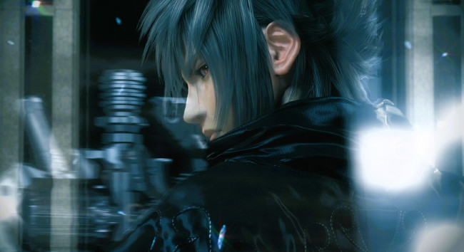 Обои картинки фото видео игры, final fantasy xiii, парень, лицо, куртка, механизмы