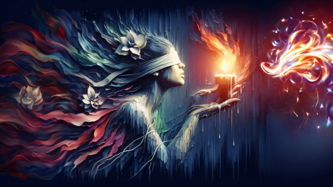 Обои картинки фото фэнтези, девушки, нейросети, графика, нейроарт, ai, art, нейронные, сети, рисунки, нейро, искусство