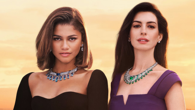 Обои картинки фото zendaya and anne hathaway, разное, знаменитости, актрисы, украшения