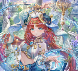 обоя аниме, genshin impact, девушка