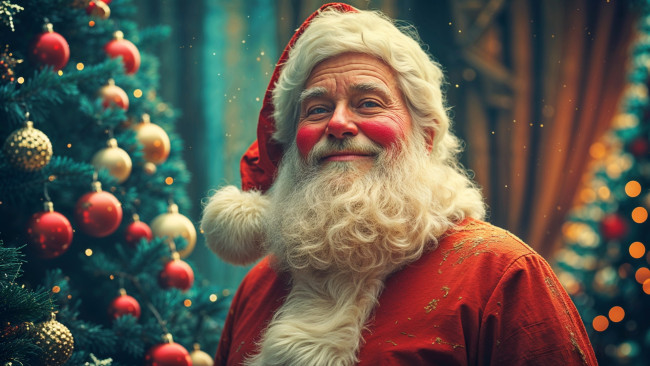 Обои картинки фото 3д графика, праздники , holidays, санта, клаус