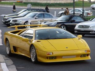 Картинка lamborghini diablo автомобили выставки уличные фото