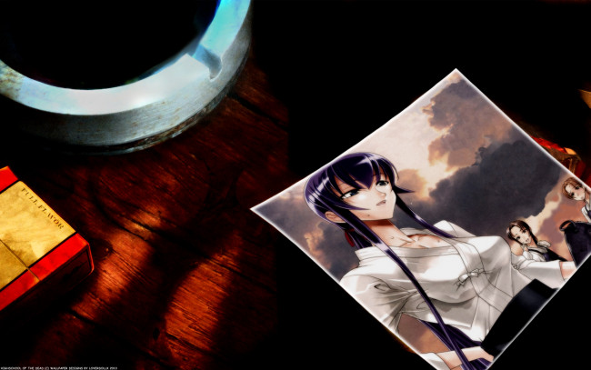 Обои картинки фото high, school, of, the, dead, аниме, highschool